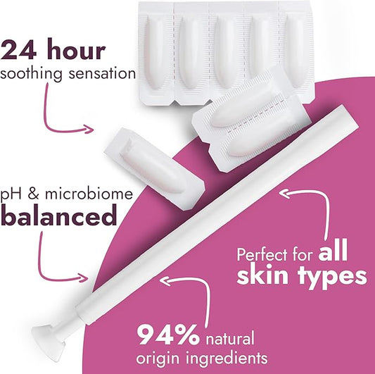 Yeast Infection Treatment for Women | Boric Acid Suppositories For Women | Helps Relieve Itching & Irritation | Vaginal Aid for Inflammation, Dryness & Watery Discharge | 12 Vaginal Suppositories