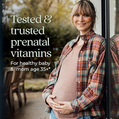 New Chapter Prenatal Vitamins, One Daily Prenatal Multivitamin Enhanced for Age 35+ with Methylfolate + Choline for Healthy Mom & Baby, Gluten Free & Non-GMO- 90 ct