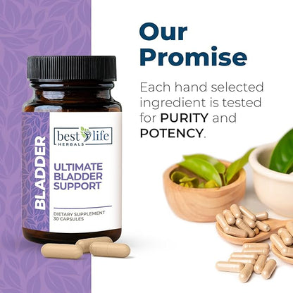 Best Life Herbals Ultimate Bladder Support Dietary Supplement 30 Capsules Restore Your Freedom and Confidence - 1 Bottle