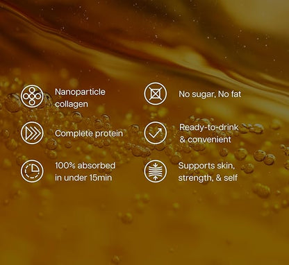 ProT Gold Collagen Protein Powder, 17g Protein Nano-Hydrolyzed Grass Fed Collagen, Vitamin C, 2g Arginine for Wound Support, Gluten Free, All Natural, Fat and Sugar Free, 0g Carbs, Vanilla, 23 oz, 30