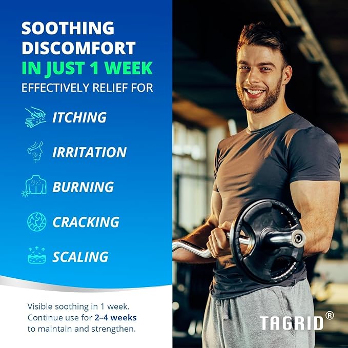 TAGRID Antifungal Cream for Ringworm & Tinea Versicolor, Maximum Strength Antifungal Care for Men & Women, Daily Use for Body Skin, Fast Itch Relief, 100g