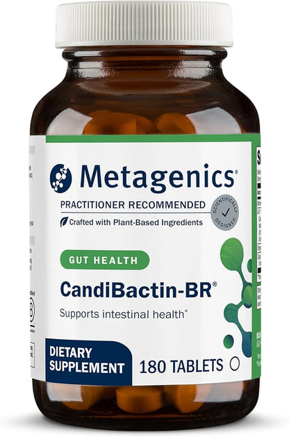 Metagenics CandiBactin‑BR - Concentrated Berberine for Intestinal Support* - 400 mg Berberine HCl per Serving with Oregon Grape & Coptis Root* - Supports Gut Health & Microbial Balance* - 180 Tablets