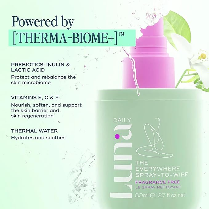 Luna Daily The Fragrance Free Everywhere Spray-To-Wipe | 80ml