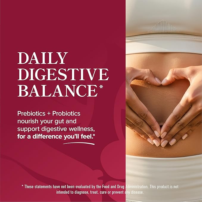 Probiotics for Women with Prebiotics + Cranberry | 5 Billion CFU | Berry-Flavor Gummies | Probiotics for Digestive Health, Vaginal Health & pH Balance | Supplements for Women | Vegan | 60 Ct