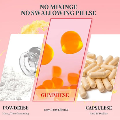 Pineapple Gummies for Women pH Balance, Feminine Probiotics for Vaginigal Health, Nutrition Feminine Gummies, Immune Support, Vegan, Gluten-Free, Hawaiian Pineapple 60 Gummies 30 Servings