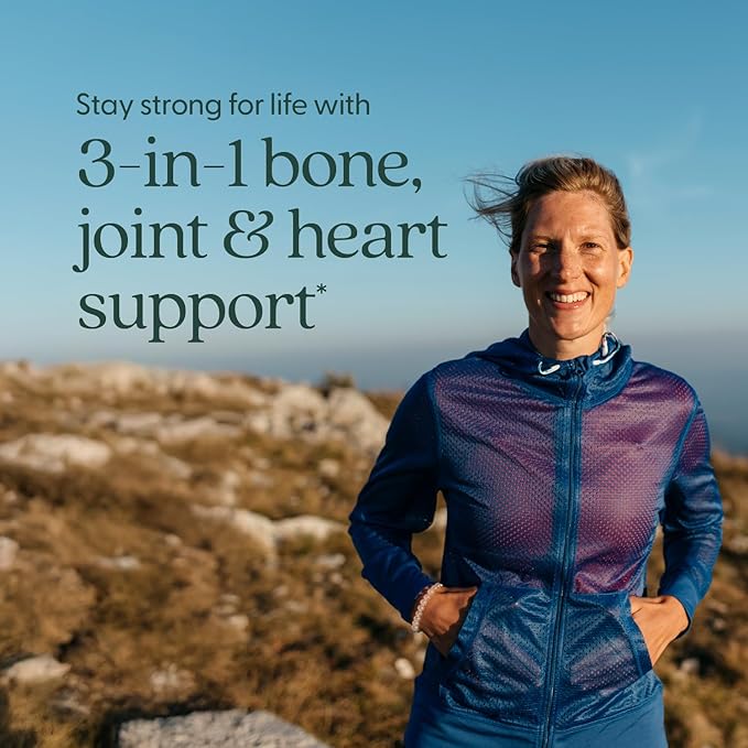 New Chapter Calcium Supplement - Bone Strength Plant-Based USDA Organic Calcium with Magnesium, Vitamin D3+K2, for Bone Health & Joint Mobility, Heart Support, 905 mg dose - 60 Slim Tablets