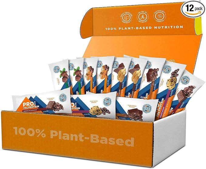 PROBAR - PROTEIN Bar, Variety Pack, Non-GMO, Gluten-Free, Healthy, Plant-Based, Whole-Food Ingredients, Natural Energy (12 Count) - Flavors May Vary