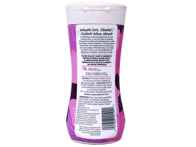 Summer's Eve Feminine Cleansing Wash for Sensitive Skin | Island Splash 9 fl oz | 1-Unit