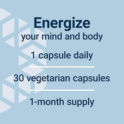 Life Extension Ginseng Energy Boost, Energy Support, Healthy Stress Management, Gluten-Free, Non-GMO, Vegetarian, 30 Capsules