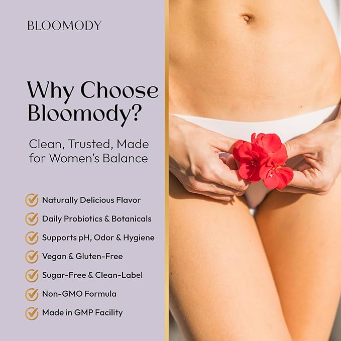 Probiotic Feminine Balance Gummies for Women - pH Balance & Vaginal Health Supplement with Cranberry Vitamin C - Natural Pineapple pH Balancing Gummy for Healthy Odor Hygiene Support