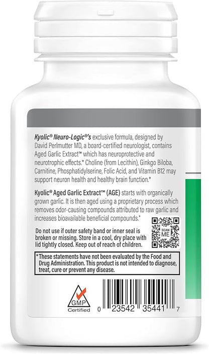 Kyolic Specialty Series Neuro-Logic, for Memory, Learning & Sharpness *, 120 Capsules