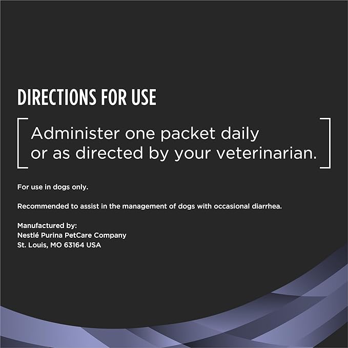 Purina Pro Plan Veterinary Supplements FortiFlora Daily Probiotics for Dogs, Helps Digestive Gut Health and Diarrhea - 30 ct. Box