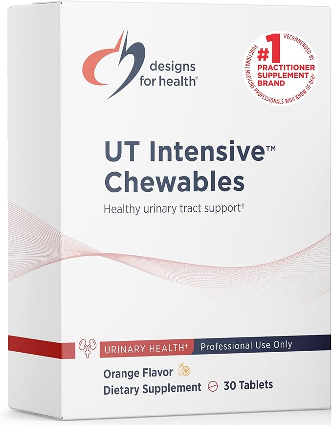 Designs for Health D-Mannose with Cranberry Chewables - UT Intensive Chews for Women + Men, Urinary Tract Support Supplement with Cranberry Extract - Natural Orange Flavor - Vegan (30 Tablets)