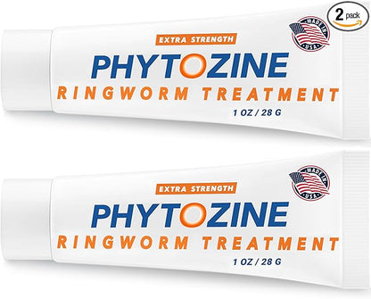 Anti Fungal Cream For Skin With 1% Tolnaftate - Ringworm Treatment For Humans - Effective Athletes Foot Treatment Cream - Nourished by 15+ Natural Oils & Botanicals - Made in USA-1 oz (2 Pc)