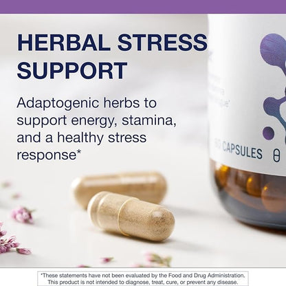 Metagenics Adreset - Adaptogen Formula with Rhodiola, Panax Ginseng & Cordyceps - Supports Stress Resilience, Energy & Fatigue Relief - Non-GMO, Gluten-Free & Vegetarian - 60 Capsules