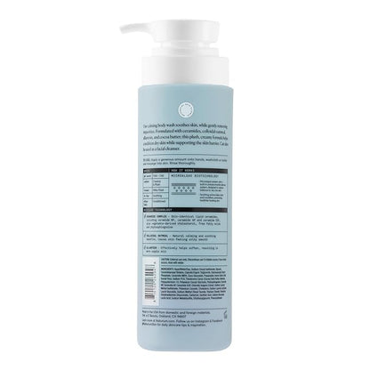 Naturium The Calmer Ceramide Body Wash, Frangrance-Free, Cleansing & Moisturizing for Dry, Sensitive Skin, Dermatologist-Tested, Paraben & Cruelty-Free, 16.9 oz