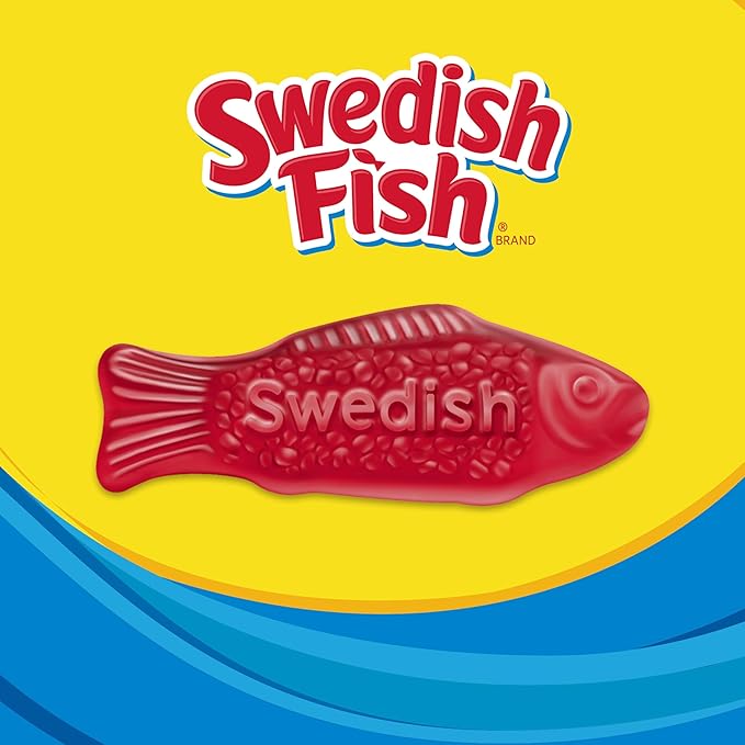 SWEDISH FISH Soft & Chewy Candy, Easter Candy, 12 - 3.1 oz Boxes