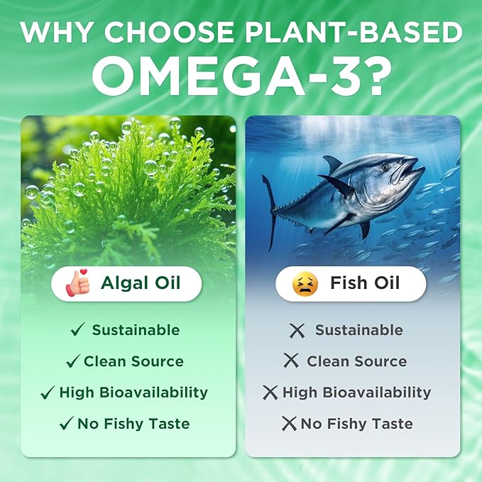 2 Pack Omega-3 Gummies 1000mg, Omega 3 Fish Oil Alternative for Adults, Algae-Based DHA 600mg & EPA 300mg + Vitamins A, C, E, Zinc, Supports Overall Wellness, Raspberry Flavor, 120 Count