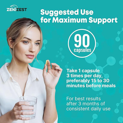 GLP-1 Support Probiotic Weight Loss Support Supplement - Women Men GLP1 Support with Berberine - Natural Keto Daily Oral Appetite Suppressant Hunger Control Metabolism Fat Burn Gut Health