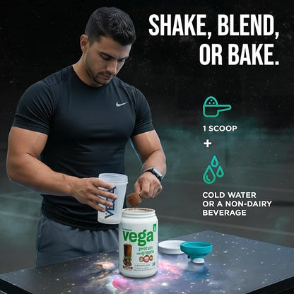 Vega Protein and Greens Protein Powder Chocolate (19 Servings) - 20g Plant Based Protein Plus Veggies, Vegan, Non GMO, Pea Protein for Women and Men, 1.4lb (Packaging May Vary) (Pack of 1)