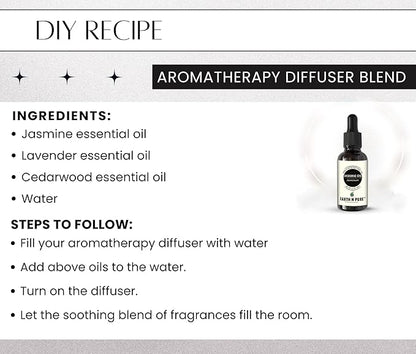 Earth N Pure Jasmine Essential Oil for Aromatherapy with Glass Dropper| 15 ML