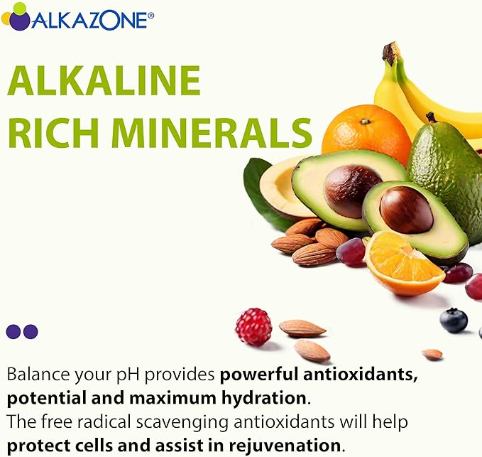 Alkazone Balance Your pH, Antioxidants Alkaline Mineral Drops, Single 1.25 Oz Pack, Portable, Yields 10 Gallons of alkaline, antioxidant Water, Unflavored, pH Balance, Hydration