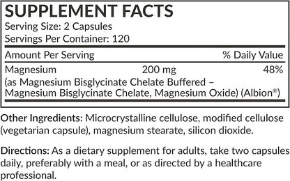 Futurebiotics Magnesium Glycinate 200 MG per Serving Chelated for High Absorption, Gentle On Stomach, Non-GMO, 240 Vegetarian Capsules