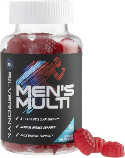 Multivitamin for Men - Complete Daily Mens Multivitamin Gummies with Vitamin D, B Vitamins, Zinc & More - Energy, Memory, Focus & Immune Health Support - 13 Essential Vitamins & Minerals - 60 Capsules