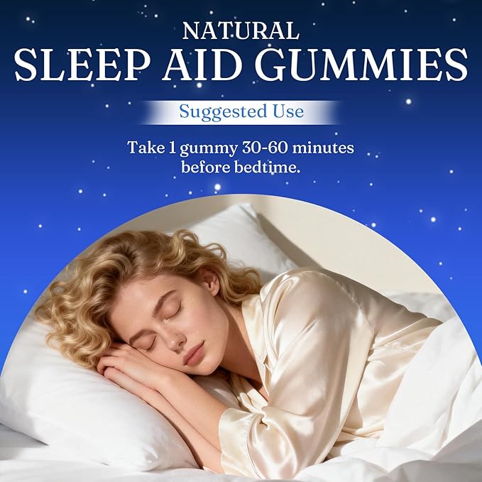 JRR LyraSleep Natural Sleep Aid Gummies - Fall Asleep Quickly and Gently in 30 Minutes- Effective Melatonin 6 mg Sleep+ Gummies for Adults a Restful Night's Sleep -60 Count (2pcs)