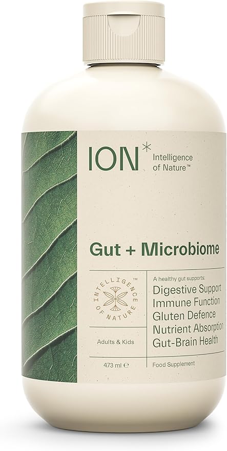 ION* Intelligence of Nature Gut Support Liquid Supplement - Gut & Digestive Health Liquid Drops, Cleanse & Detox with Humic Extract for Women & Men, Adults & Kids 4+ - 16 fl oz (Pack of 1)
