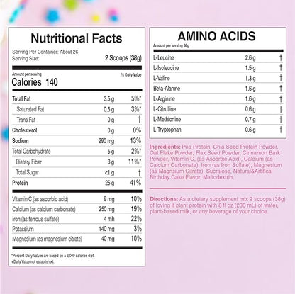 Loving it by Barbara de regil Plant Based Protein Birthday Cake 26 Servings 2.2 lb