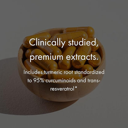 NAOMI Turmeric Curcumin All Fully Standardized 1000mg 95% Curcuminoids, BioPerine High Absorption & Resveratrol, Clinically Studied, Joint Support, Supports Healthy Muscle Response