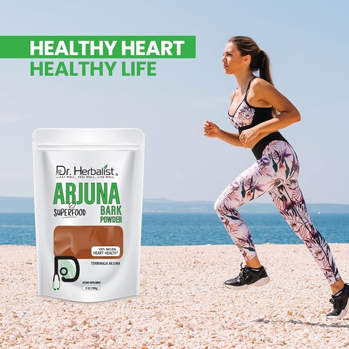 DR Herbalist Arjuna Powder - 200g - 100% Herbal, Natural & Authentic - Herbal Powder for Heart Health - Resealable Pouch
