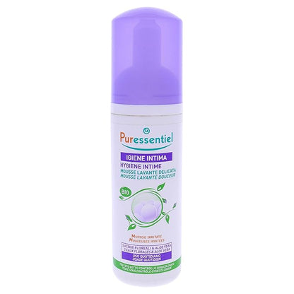 Puressentiel Feminine Wash Ph Balance Vaginial Gentle Cleansing Foam for Womens Hygiene 99.6% Natural Origin Organic Vegan EcoCertified Made in France fl oz, Unscented, 5.5 Ounce