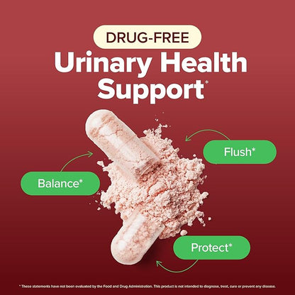 D Mannose with Cranberry | Drug-Free Urinary Tract Health Support | Evidence-Based DMannose 1300mg for Urinary & Bladder Health for Women | D Mannose Supplements for Women & Men | Non-GMO | 240 Ct