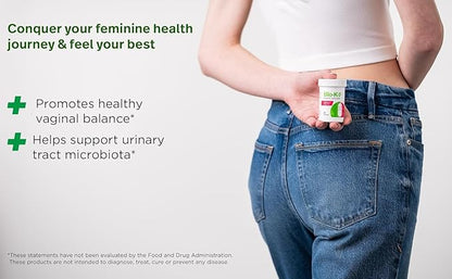 Bio-K+ Probiotic for Women support for Vaginal & Urinary Tract Health, Probiotic Supplement with 2 Billion CFU 2 Strains, Vegan, Shelf-Stable – 30 Capsules