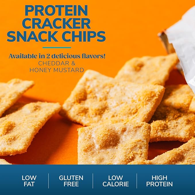 WonderSlim Protein Snack Chips, Cheddar, Low Fat & Gluten Free (10ct)