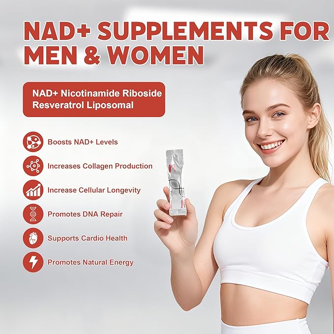 Liquid Supplement 1000mg, High-Potency Formula with Nicotinamide Riboside, Resveratrol & PQQ – Supports Cellular Energy, Focus & Healthy Aging, 1 Pack