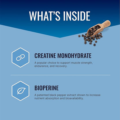 Approved Science Creatine Monohydrate Powder – with BioPerine – Supports Strength, Lean Muscle & Recovery – 5 g Per Serving – Unflavored Creatine Powder – Non-GMO, Vegan – 360 Servings (Pack of 2)