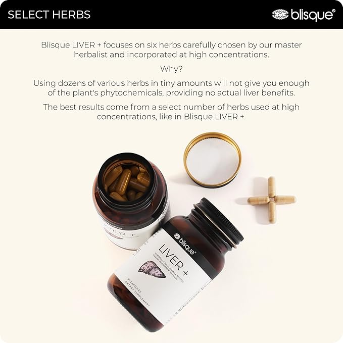 Blisque – Liver Complex Supplement to Detox, Cleanse, and Repair the Liver | Doctor Approved | Natural Ingredients | Milk Thistle, Dandelion, and Burdock Root | 90 Capsule Pills