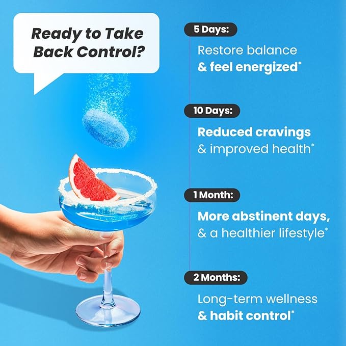 NoMoreDrinks Anti Alcohol Craving Supplement | Liver Detox & Combat Cravings | Energy Support Alcohol Replacement Drink | Organic Milk Thistle Supplement & Dandelion Root & 5HTP | (120) Energy Pills