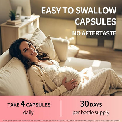 Myo-Inositol & D-Chiro Inositol (40:1 Ratio) - Total Fertility & Reproductive Support for Women - 360 Capsules, 90-Day Ultimate Supply