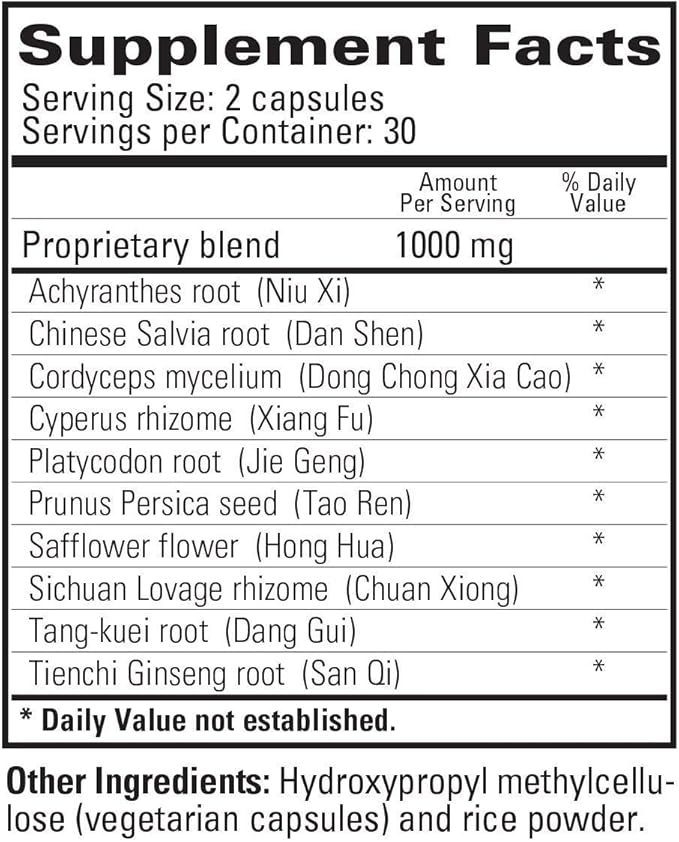 Herbal Boost Natural Herbal Recovery Supplement Supports Healthy Circulation to Aid in Recovering from Life's Major Challenges (60 Vegetarian Capsules)