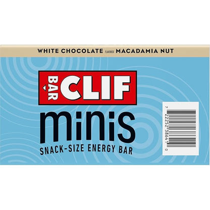 CLIF BAR Minis - White Chocolate Macadamia Nut Flavor - Made with Organic Oats - 4g Protein - Non-GMO - Plant Based - Snack-Size Energy Bars - 0.99 oz. (20 Pack)