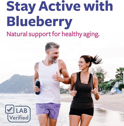 USDA Organic Blueberry Extract Capsules - High Potency Organic Blueberry 500mg 10:1 Extract Per 1 Capsule Serving - Blueberry Supplement for Brain & Immune Support - Vegan Non-GMO (2 Month Supply)