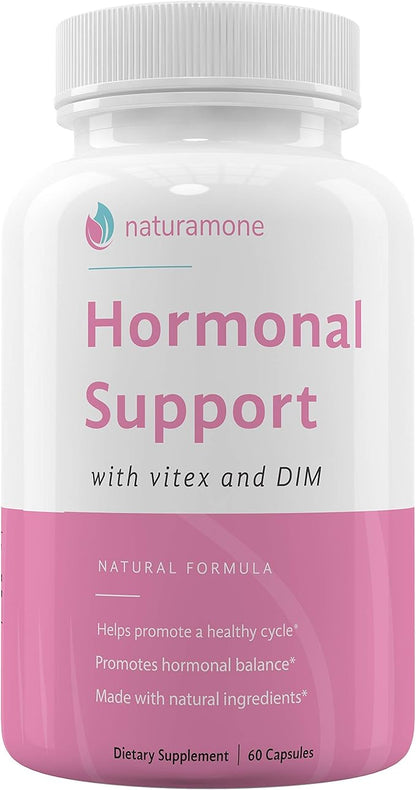 Estrogen Balance with Vitex & DIM for Women by Naturamone - for PMS Relief, Hormonal Acne, Estrogen Imbalance, Irregular Periods and PMDD - 60 Capsules