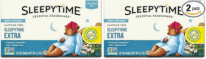 Celestial Seasonings Sleepytime Extra Herbal Tea, 20 Tea Bags Box (Pack of 2)