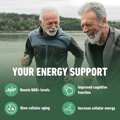 Airboy NAD+ Supplement, Liposomal Nicotinamide Riboside 900 mg with Resveratrol & Quercetin, NMN Supplement Alternative, Third-Party Tested, Anti-Aging, Energy, Focus- 80 Count