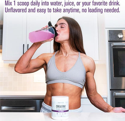Jacked Factory Creatine for Women - Creatine Monohydrate with Collagen + Colostrum to Support Workout Performance, Lean Muscle Growth, Healthy Hair, Skin, & Nails - 30 Servings, Raspberry Lemonade