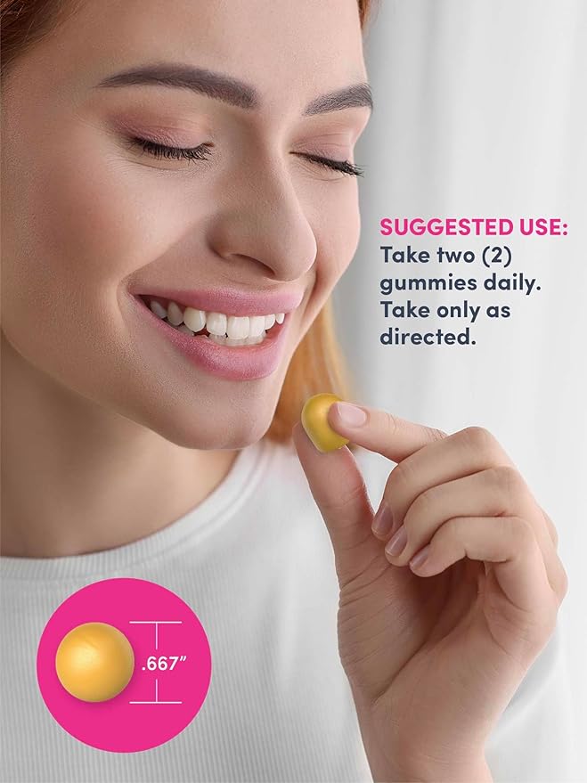 NeoCell Hair Skin and Nails Gummies | 60 Count | Collagen Peptides Plus Biotin | with Vitamins C and E | Advanced Beauty Builder Formula | for Women and Men